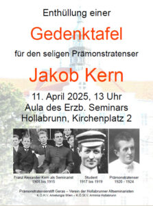 Gedenktafel für Jakob Kern